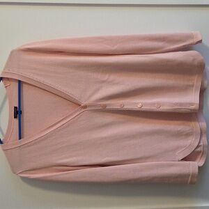 Talbots Light Pink V-Neck Cardigan